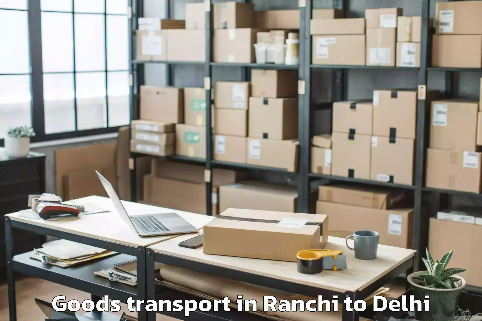 Book Ranchi to Mgf Metropolitan Mall Delhi Goods Transport